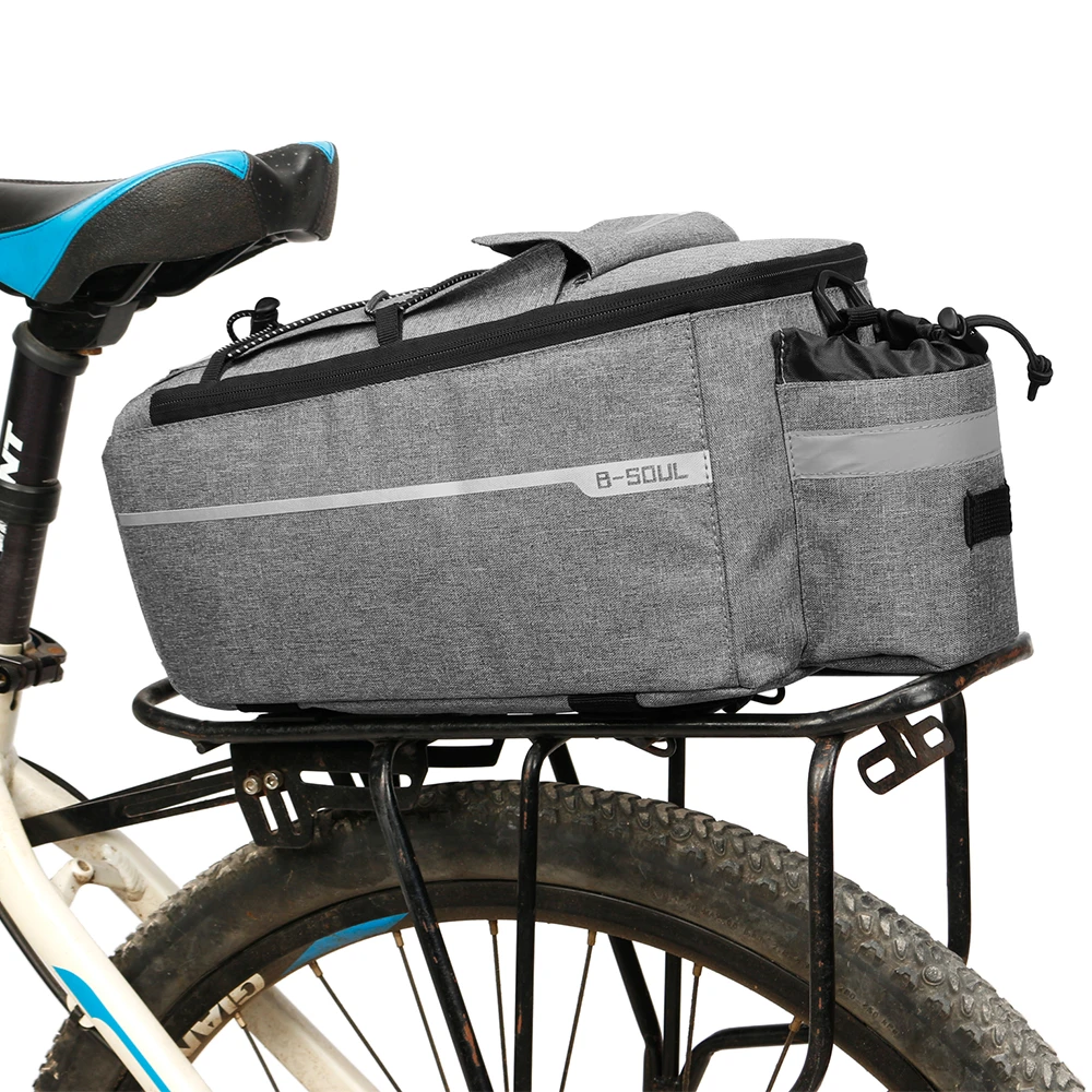 Lixada Insulated Trunk Cooler Bag Cycling Bicycle Rear Rack Storage Luggage Bag Reflective MTB