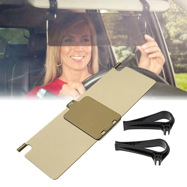 1 Pc Anti Glare Sun Visor Extender Clip On Day Night Vision Shield