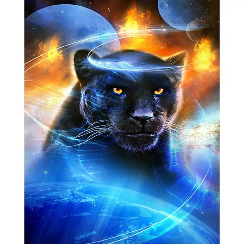

5D Diy Diamond Embroidery Bear Full Round Diamond Painting Animal Cross Stitch Diamond Crystal Wall Painting Gift