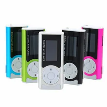 Мини MP3-плеер 1,3 с ЖК-дисплеем, Тип зажима, портативный MP3-плеер с функцией динамика, поддержка TF карты, фонарик, бренд