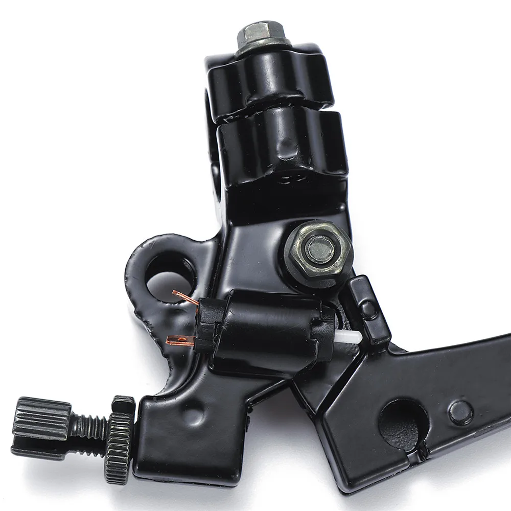 Par de palancas de embrague de freno de motocicleta negro para Honda CG 125 de aleación de aluminio Freno de motocicleta y Cable de palanca de embrague freno delantero
