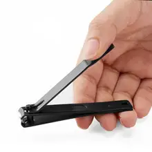 Маникюрный Инструмент, черный триммер, машинка для стрижки ногтей, портативный резак для пальцев ног, модный внешний вид, нескользящая ручка для удобного захвата, нержавеющая сталь
