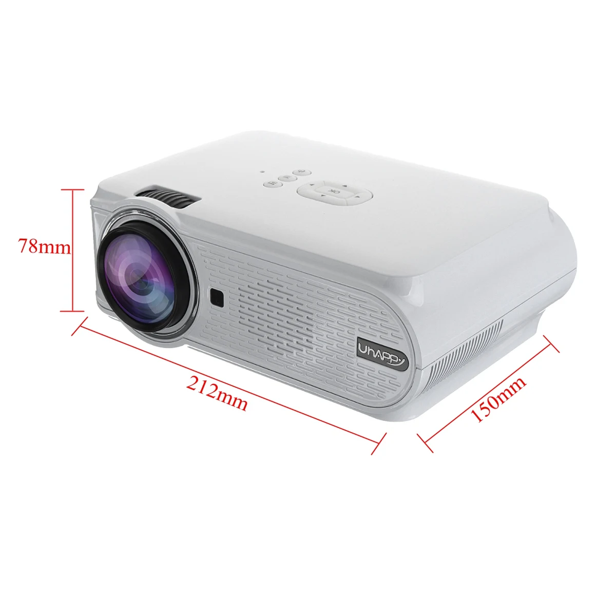 7000 Lumens 1080P HD LED 3D Mini Projectors Cinema Home Theater Remote Control