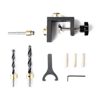 

3 IN 1 Woodworking Hole Puncher Locator Roundwood Dowel 08350 2 in 1 Tools Plate Furniture Puncher Type A