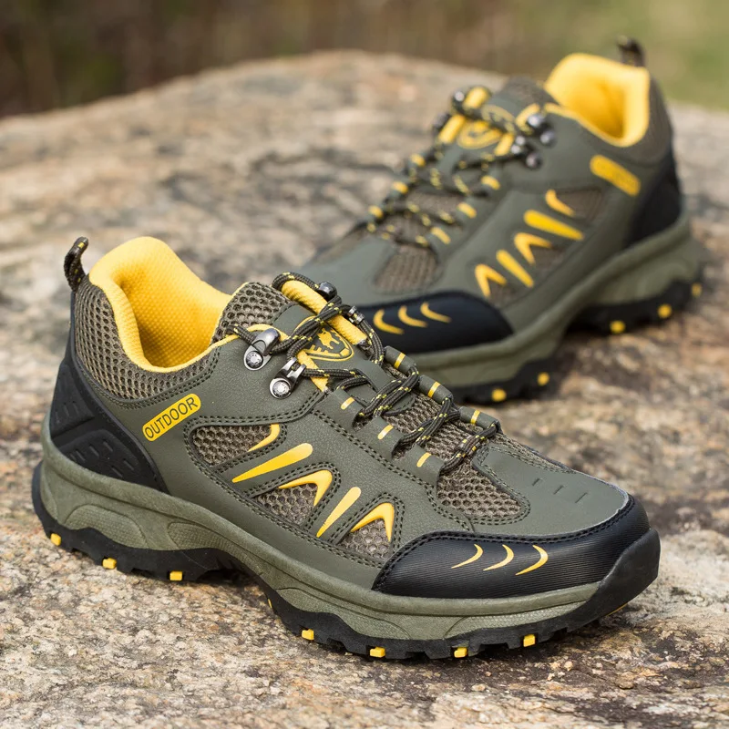 

2018 Summer Outdoors Climbing hiking Shoes Male Screen Cloth Ventilation Wear-resisting Non-slip On Foot men sneakers