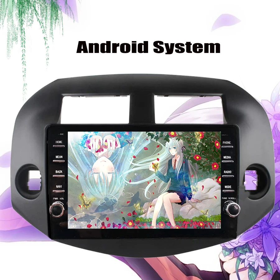 Discount IPS Car Multimedia player Android 9.0 2 din car dvd gps navigation For Toyota RAV4 Rav 4 2007-2011 car radio stereo Cassette 3