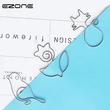 EZONE Kawaii мультфильм закладки с животными 5 шт. дизайн милый кот/цветы/птицы/Улитка Bokmarks держатель книги школьные канцелярские принадлежности случайный