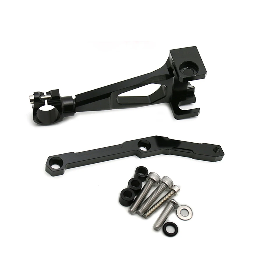 

Black Steering Damper Stabilizer Bracket Mount Kit Holder For MT-09 2013 2014 2015