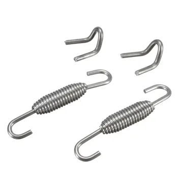 

2pcs Motorcycle Exhaust Mounting Spring FullyRotatable 64mm Stainless Steel Exhaust Pipe Spring Hooks