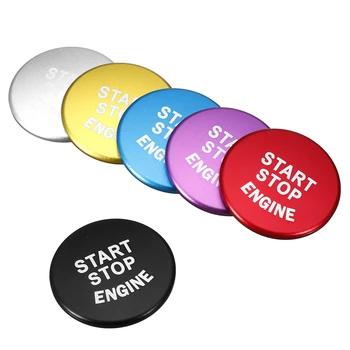 

Auto Interior Mouldings Aluminum Car Start Stop Engine Button Switch Cover For BMW 1 2 3 4 Series F30 F20 F32 X1 F48 F45