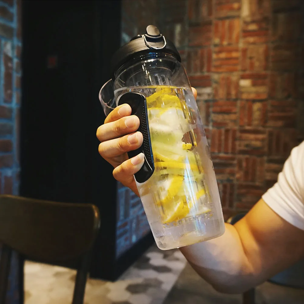 1000 мл бутылка для воды с фруктовым инфузионом BPA Free Спортивная откидной крышкой