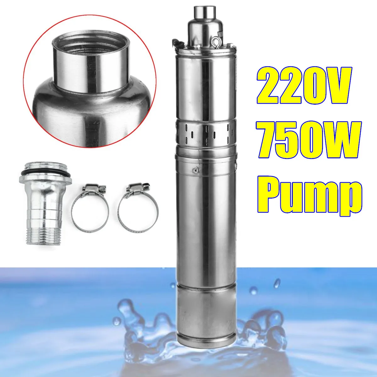 

750W AC 220V high-speed Submersible Pump permanent magnet synchronous motor for home & agriculture