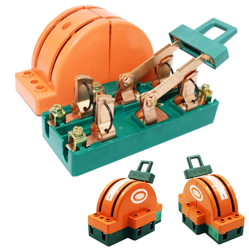 

Bidirectional Reverse Switch Circuit Breaker Two Pole 100A Double Throw Knife Disconnect Switch