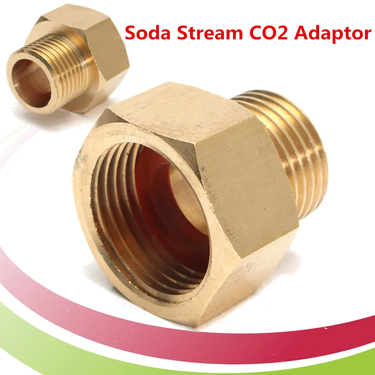 

Soda Stream Adapter For Home Brew Beer Fridge CO2 Regulator Cylinder