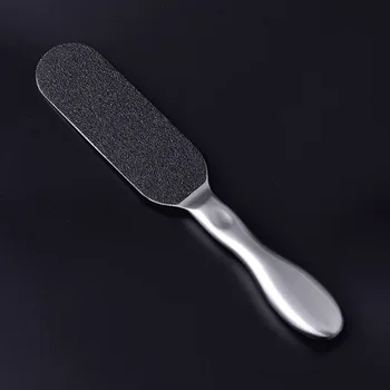 

Stainless Steel Double-Sided Foot Rasp Heel File Hard Dead Skin Callus Remover Exfoliating Pedicure Care Tool(With Sand Paper)