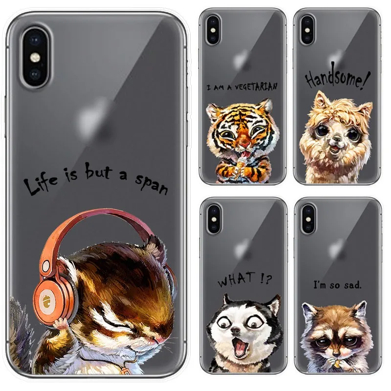 Мягкий чехол для телефона с милыми животными серии Xiaomi 5C/ 6X/ 8/ 8SE/ 8Lite/ Note3/ Mix2