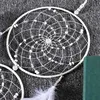 Pendentif attrape rêves 3 anneaux surdimensionnés, blanc, fournitures de mariage, décoration intérieure pour la maison, cadeau d'anniversaire de la saint-valentin ► Photo 3/6