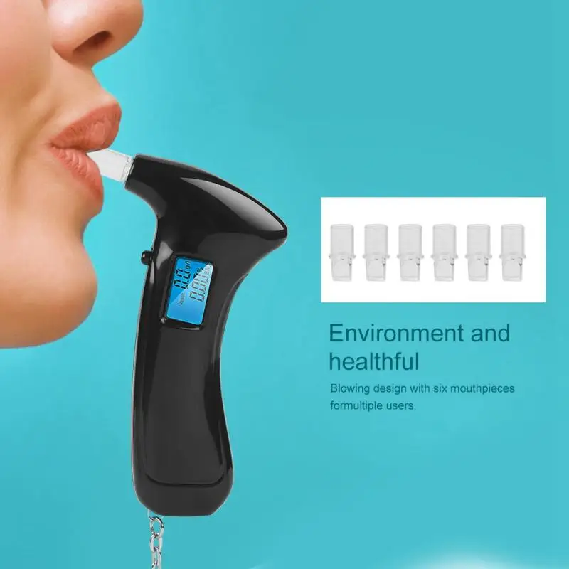 

Advance LCD Display Portable Digital Breathalyzer Police Breath Alcohol Tester