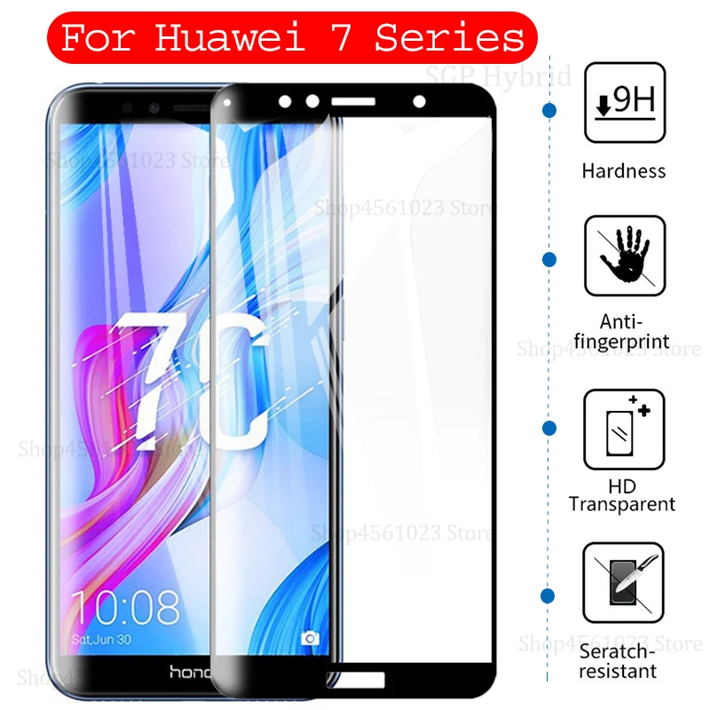 

7C 7A Glass For Huawei Honor 7x 7a 7c Pro 7 X S A C X7 S7 A7 C7 7apro 7cpro 8 9 lite 8lite 9lite View 10 View10 Screen Protector
