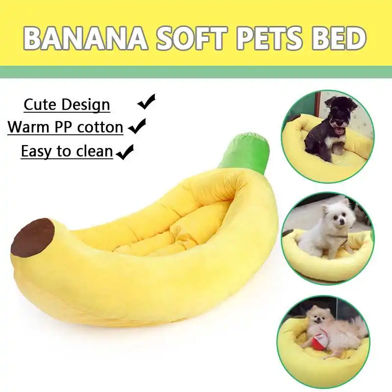 

31.5x17.3x9.4in Pet Cat Dog Sofas Bed Banana Shape Dog House Cute Pet Kennel Nest Warm Dog Cat Sleeping Beds House Popular