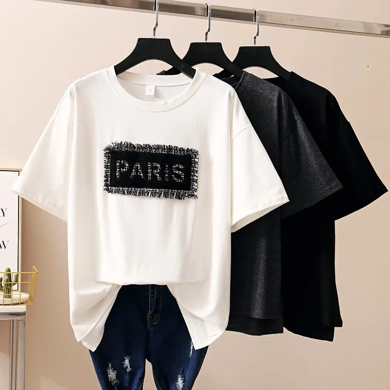 

Random Plus Size Harajuku Summer T Shirt Women New Arrivals Fashion PARIS Printed T-shirt Woman Tee Tops Casual Female T-shirts