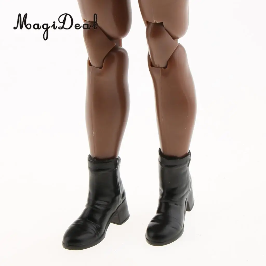 1 пара резиновых женских черных длинных сапог 1/6, обувь для 12 дюймов, популярные игрушки Phicen, фигурки Куклы, модель Accs