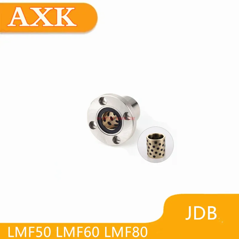 

Linear Rail AXK Free Shipping 1pcs Jdb Solid Embedded Graphite Self-lubricating Oil Bearing Copper Sheath Lmf50 Lmf60 Lmf80