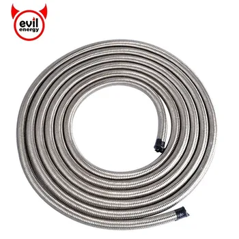 

evil energy 3M AN4-AN12 Oil Fuel Hose Stainless Steel Double Braided Racing Hose Line Pipe Universal Car Oil Cooler Hose Tubing