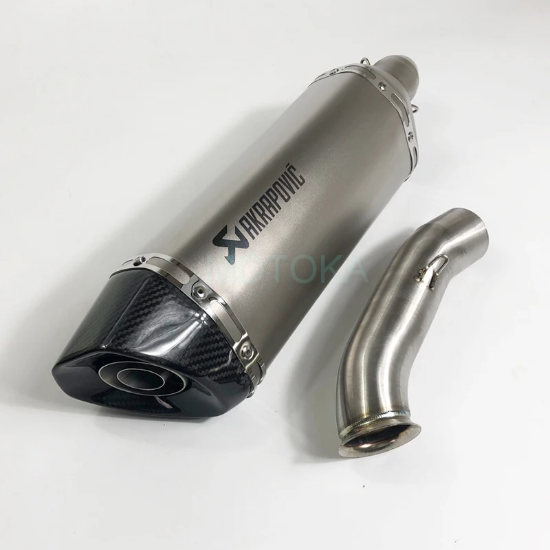 Motorcycle KTM Racing Exhaust Pipe And Link Pipe System For RC390 Duke250 Duke125 Duke390 2017 2018 Slip-on Akrapovic Escape Motorcycle KTM Racing Exhaust Pipe And Link Pipe System For RC390 Duke250 Duke125 Duke390 2017 2018 Slip-on Akrapovic Escape