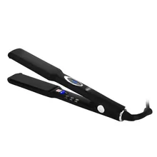 2 в 1 плоский утюжок для завивки волос Профессиональный Выпрямитель для волос регулируемая температура щипцы для завивки выпрямляющая щетка ЖК-дисплей