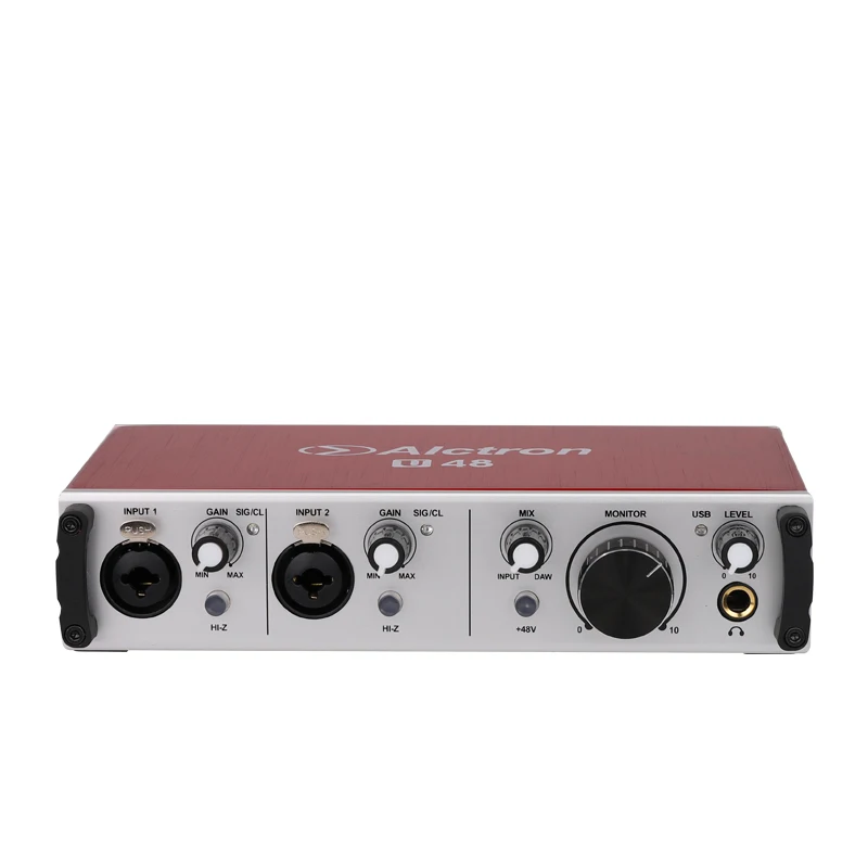 Alctron U48 professional audio interface used  to