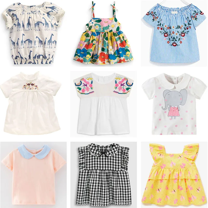 

Quality 100% Combed Cotton T-shirt Baby Girl Clothes Kids Tees Summer t shirts Children Clothing Brand Bebe Girls Underwear Tops
