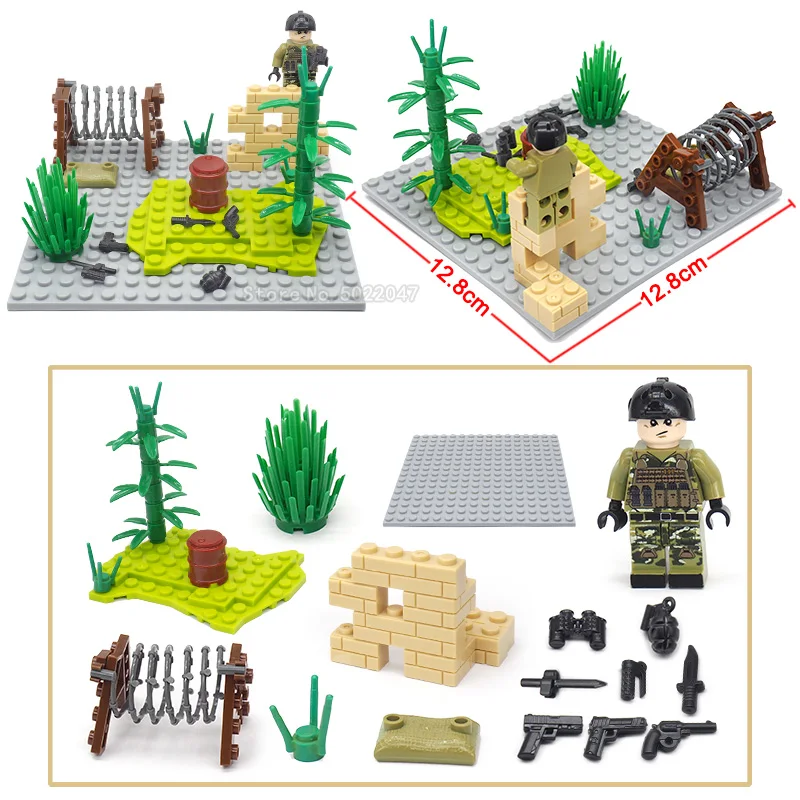 

Special Forces WW2 Military Building Blocks Figures Roadblock Intercept Action Weapons Assemble Moc Gift For Boy With Legoinglys