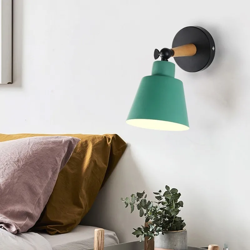 Nordic wood bedside bedroom wall lamp background living room corridor aisle balcony stair study office wall light sconce bra Nordic wood bedside bedroom wall lamp background living room corridor aisle balcony stair study office wall light sconce bra