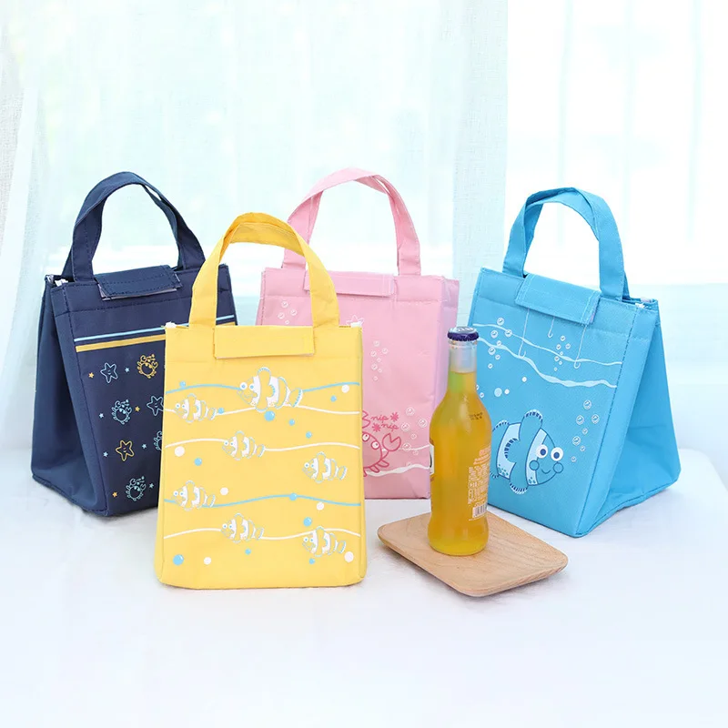 

2019 New Large Capacity Cartoon Cute Insulation Package Picnic Waterproof Portable Lunch Bags For Kids Women Bag Lunch Ladies