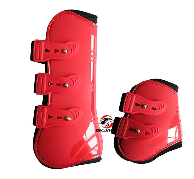 

Free shipping horse Neoprene tendon boot.Horse jumping protection pair red