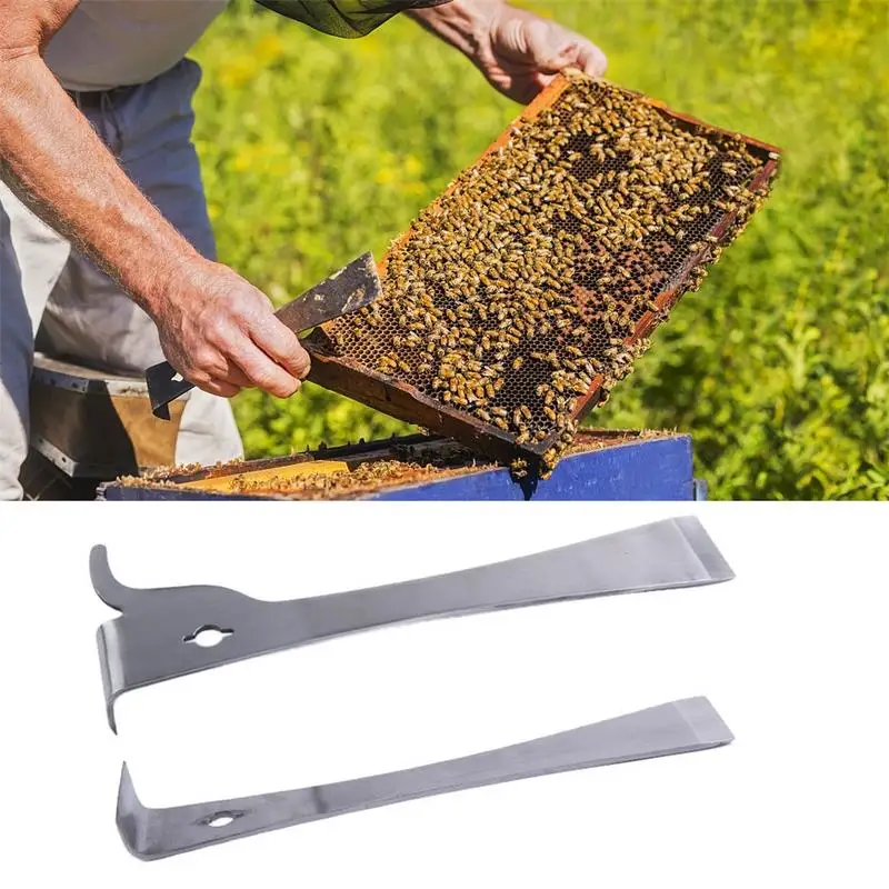 

Bee Tools Stainless Steel Thumb Type Bee Honey Knife Bee Hive Scraper Multifunctional Beekeeping Bee Scraper Cut Honey Knife 0