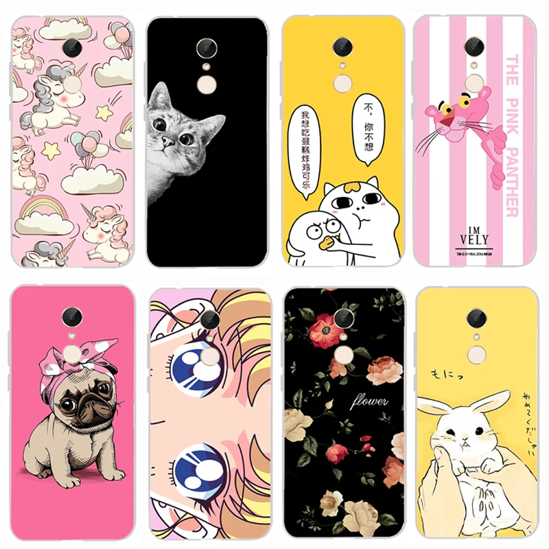 

3D Cute Design Xiaomi Redmi 5 Case For Xiaomi Redmi 5 Case Cover Dog Cat Cover For Xiaomi Redmi 5 Phone Cases TPU