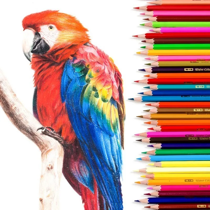 

1 Set Colored Pencils For Children Painting Drawing Watercolor Pencils Lapis Color Professional Kawaii Colorful Crayons 05861