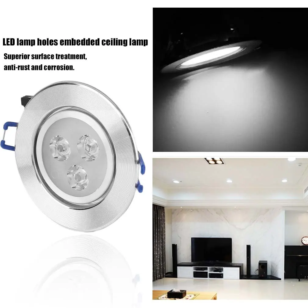 

1 Pcs 3W LED Optimized Recessed Ceiling Downlight Spot Lamp Bulb Light LED Lamp Recessed Spot Light LED Driver Best Price