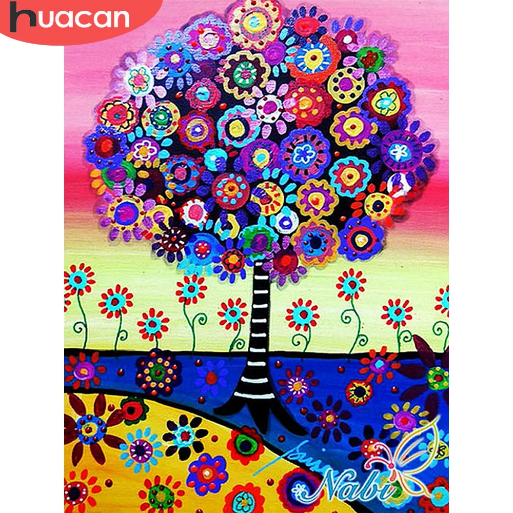 

HUACAN Diamond Embroidery Display Cartoon Home Decoration Picture Beading Diamond Embroidery For Children Hobby And Handicraft