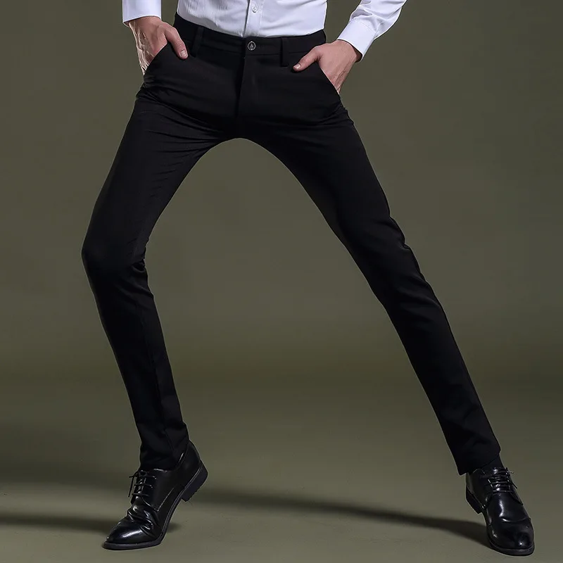 Xadrez Slim Fit платье мужчина Pantalones De Vestir Para Hombre формальные офис Демисезонный мужчин