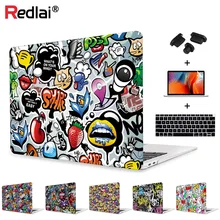 Чехол для ноутбука Redlai для MacBook Air 13 A1932 чехол Pro 13 15 Touch bar Shell Air Pro retina 12 13 15 граффити жесткий чехол