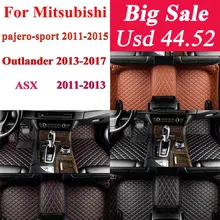 Автомобиль водонепроницаемые коврики для Mitsubishi для Outlander, Pajero Sport Asx 2011 2012 2013 2014 2015 автомобильные аксессуары напольный коврик для ног