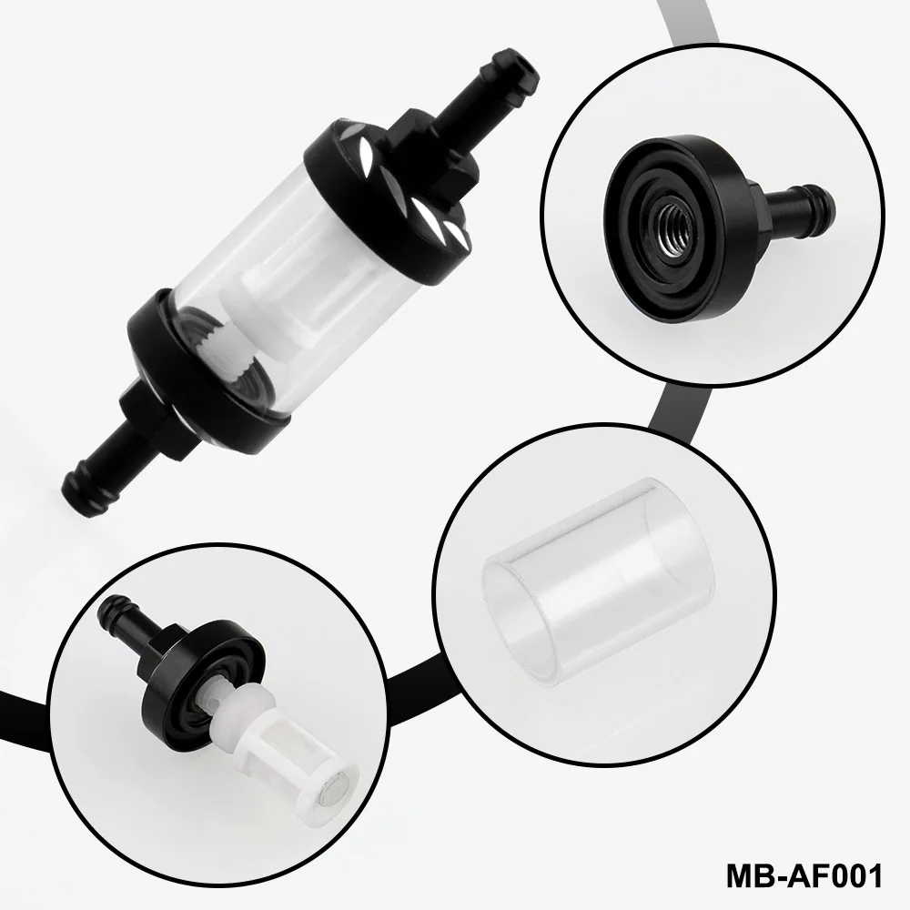 CARCHET 8 мм 5/16 &quotмотоциклетный внутренний топливный фильтр черный для мотокросса