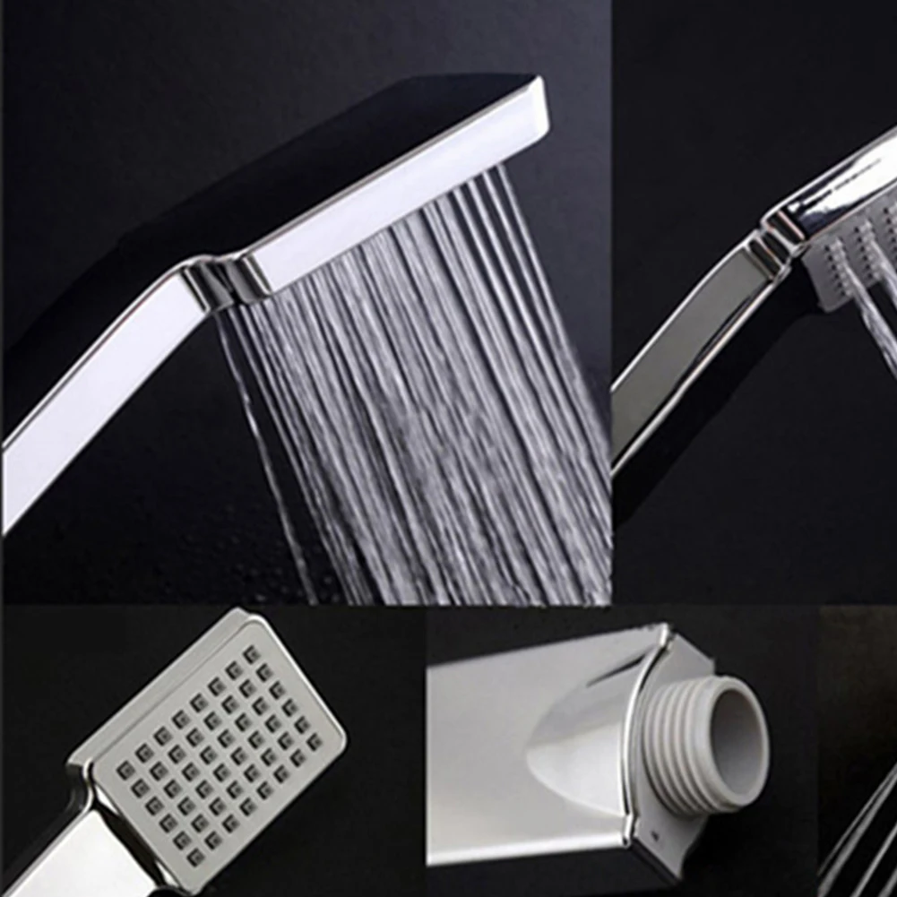 

1PC High Pressure Square Shower Head Chrome Water Saving ABS With Chrome Plated Bathroom accessory Rainfall Shower