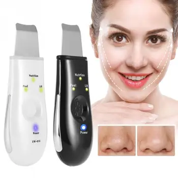 

Ultrasonic Vibration Scrubber Facial Skin Deep Cleansing Spatula Blackhead Cutin Removal Exfoliating Pore Cleaner BeautyDevice