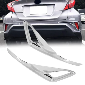 

For Toyota C-HR CHR 2016-2018 Chrome Rear Tail Fog Light Cover Trim Replace Kit