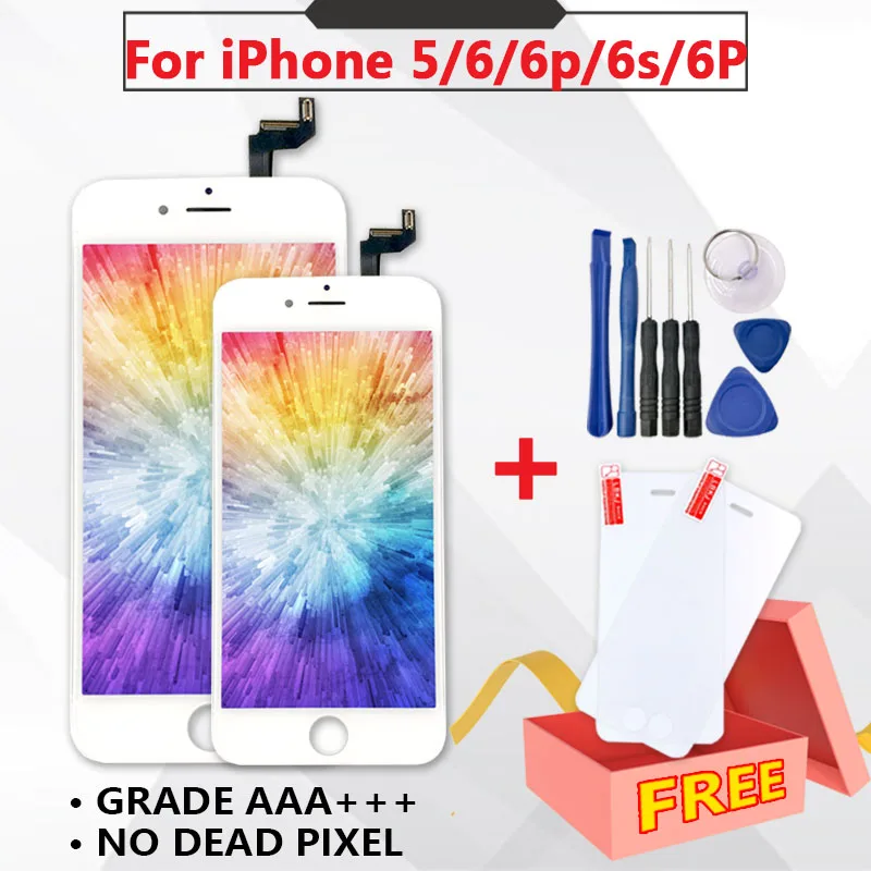 

Replacement Screen for IPhone 6 6 Plus 6s LCD Screen Display Repair for IPhone 5 5S with Screen Digitizer for Ipone 6 Display