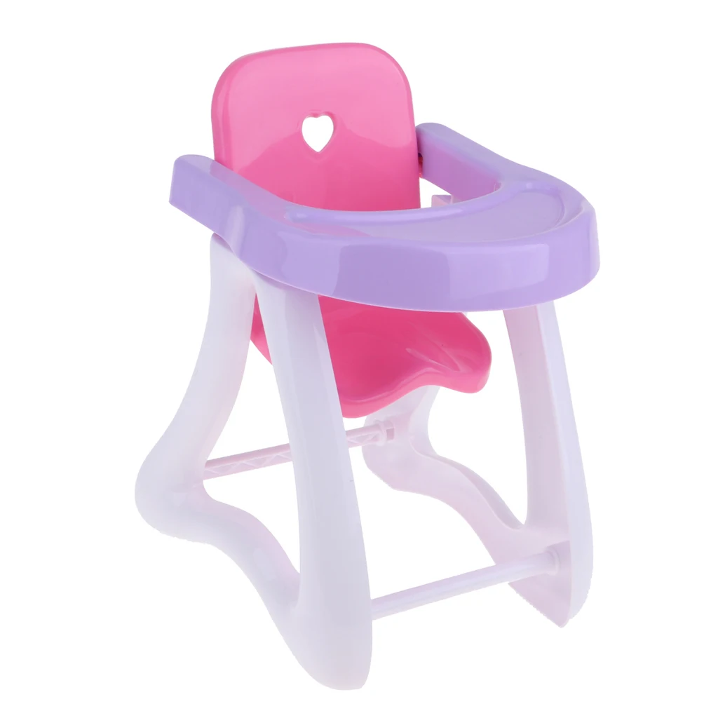 ABS детский высокий стульчик стул для Mellchan кукла 8-12 дюймов Кукла реборн поставки детский игровой дом игрушки Аксессуары для игрушки
